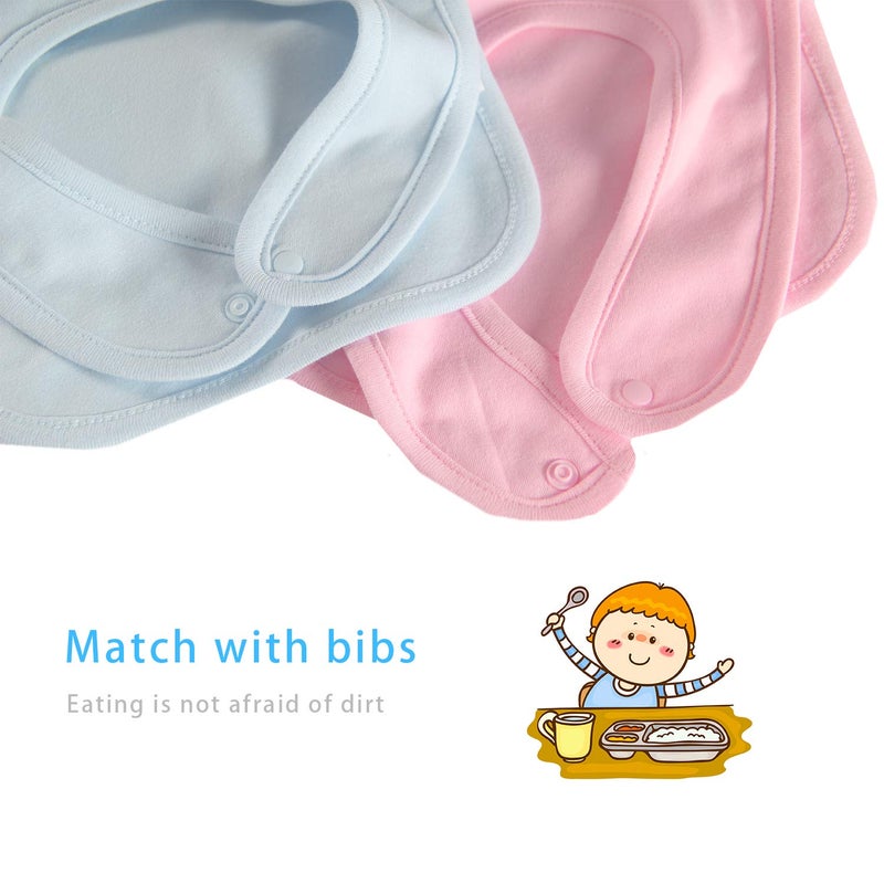 YSCULBUTOL Baby Twins Bodysuits Best Friends Forever Baby Clothes Set with Bibs Girl Outfit with hat(Yellow, 10-12 Months) - Image 5